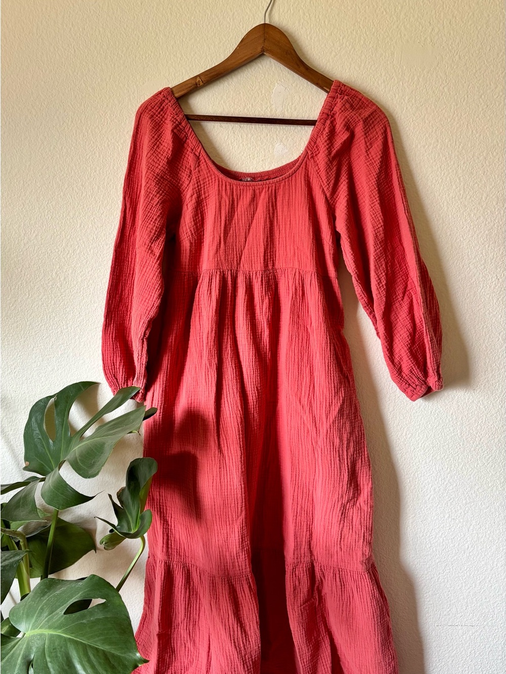 100% cotton gauze peasant dress